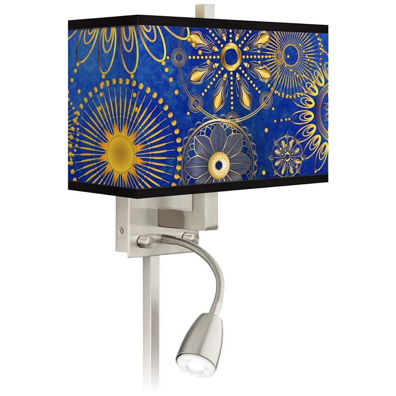 Celestial Giclee Glow LED Reading Light Plug-In Sconce