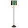 Celestial Giclee Gold Metallic Glow Bronze Club Floor Lamp