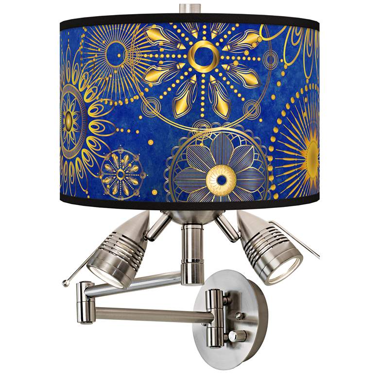 Celestial Giclee Plug-In Swing Arm Wall Lamp