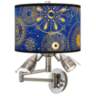 Celestial Giclee Plug-In Swing Arm Wall Lamp