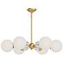 Celia 30 1/4" Wide Brushed Gold 6-Light Chandelier