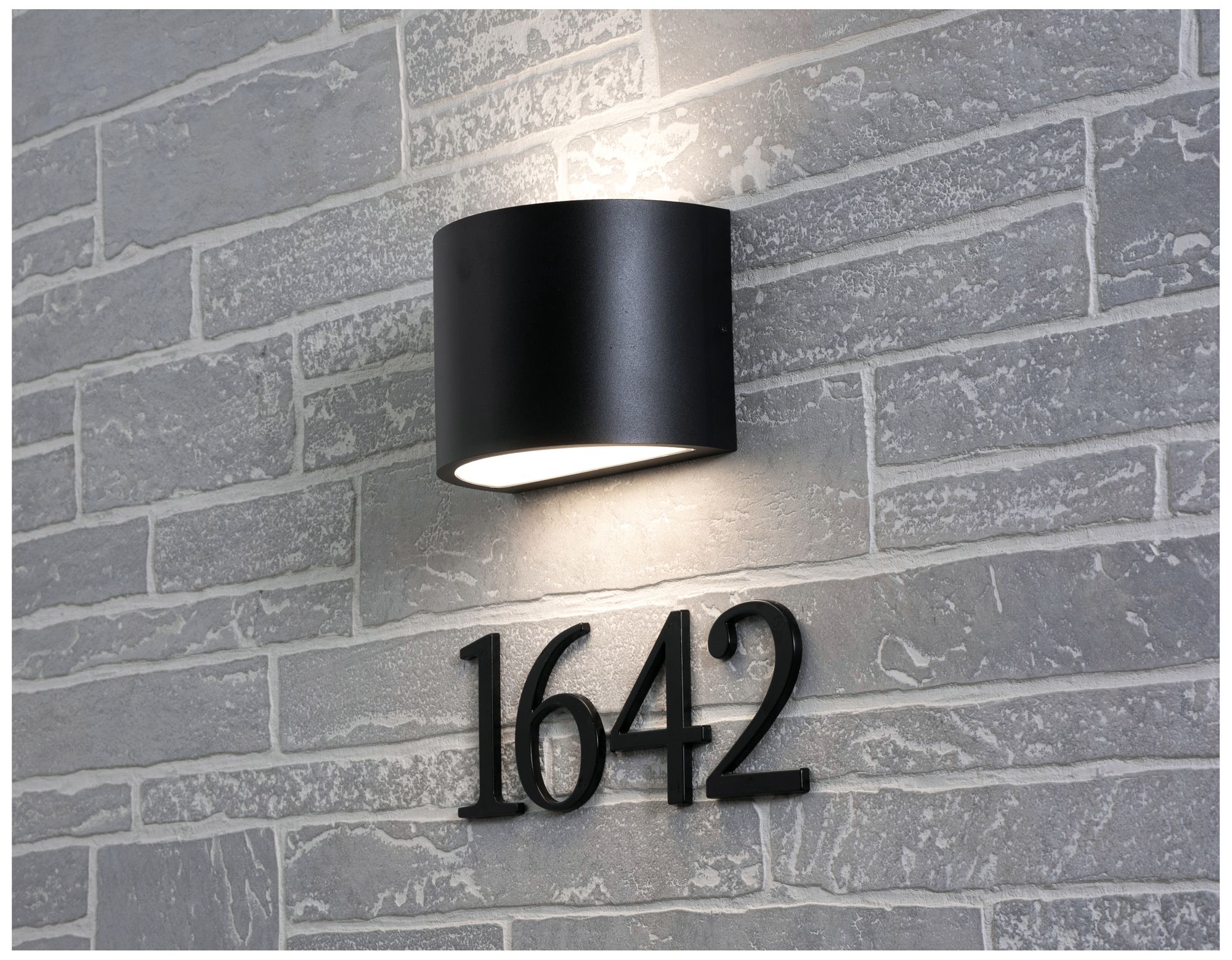 Image 2 Celia 5" High Black LED Outdoor Sconce more views