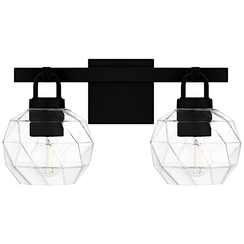 Image 1 Celina 2-Light Matte Black Bath Light