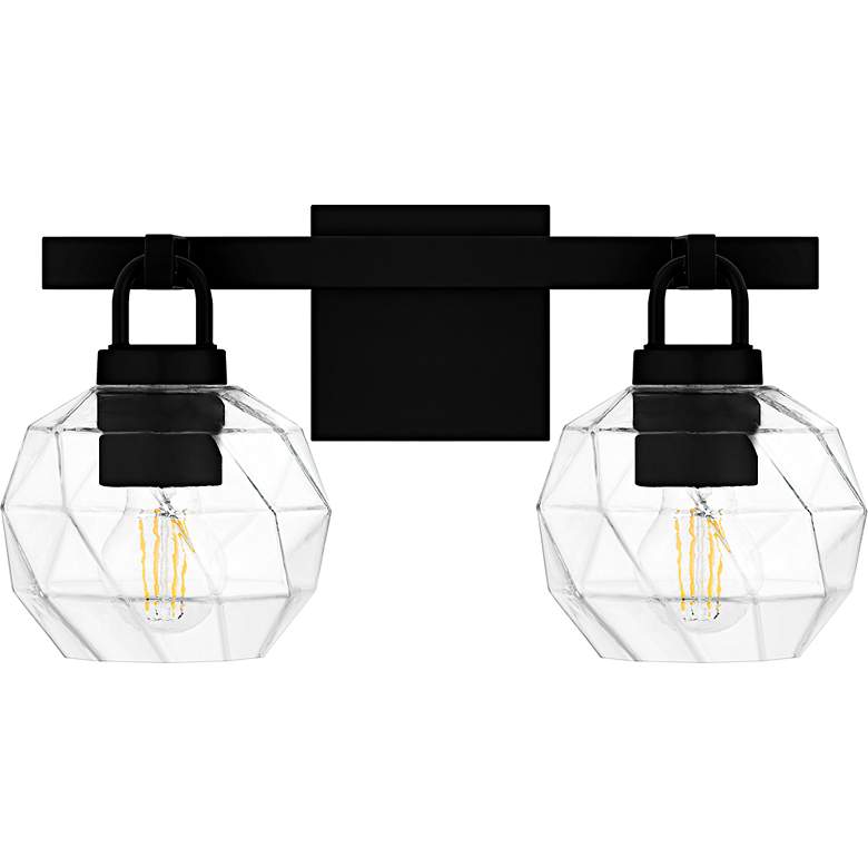 Image 2 Celina 2-Light Matte Black Bath Light more views