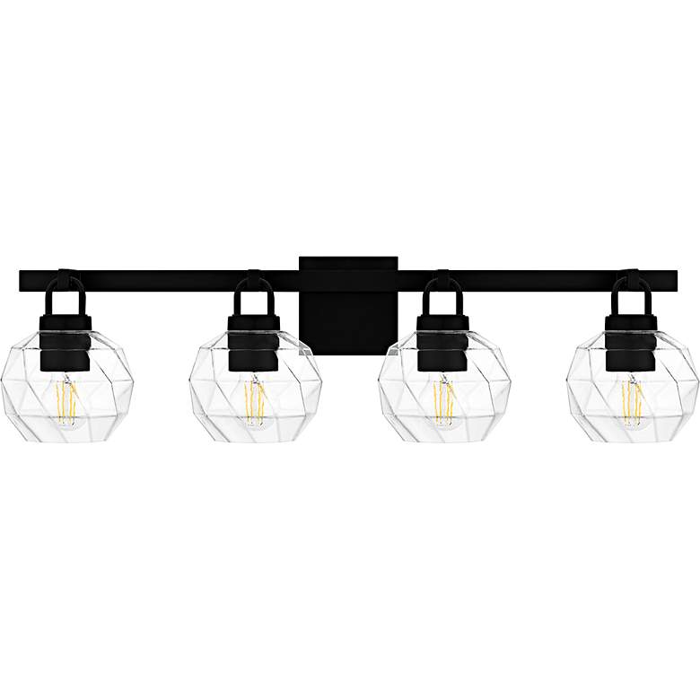 Image 2 Celina 4-Light Matte Black Bath Light more views