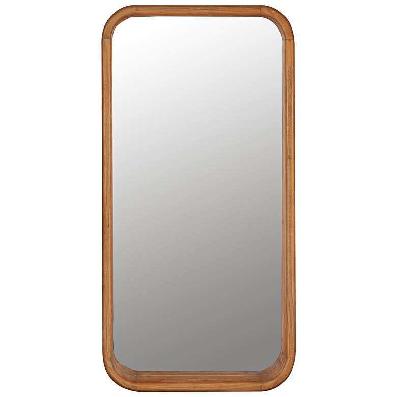 Image 1 Celina Blonde Wooden 19 1/2 inch x 39 1/2 inch Wall Mirror