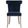 Celina Dining Chair, Denim Velvet, Natural Gray Oak