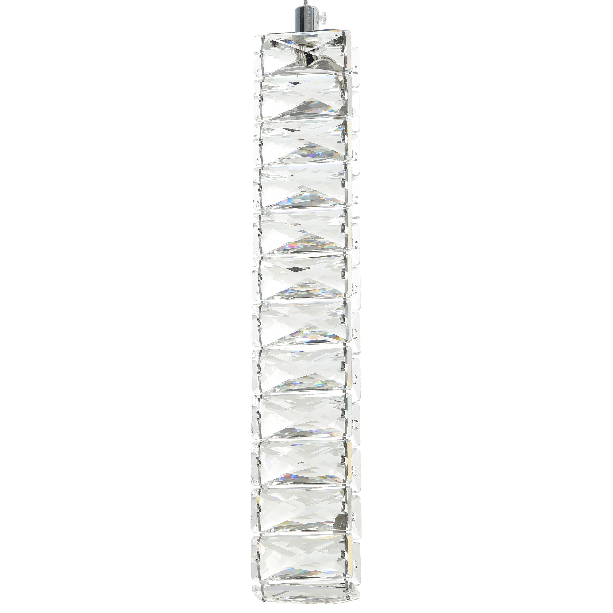 Image 4 Celina Integrated LED 20in 19 Pendant Chrome Chandelier more views