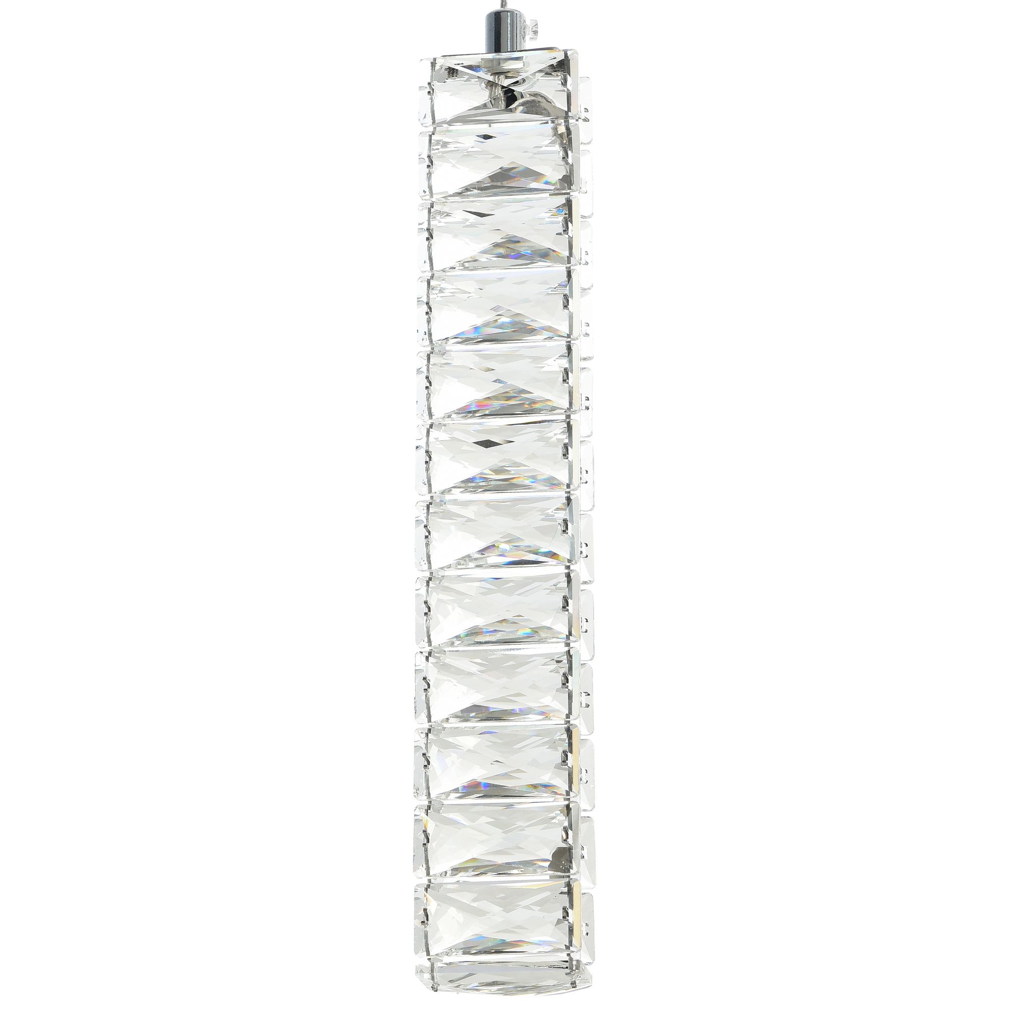 Celina Integrated LED 32in 9 Pendant Chrome Chandelier