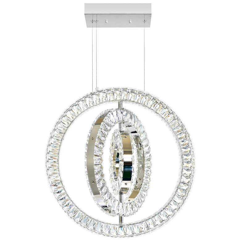 Image 1 Celina LED Chandelier With Chrome Finish