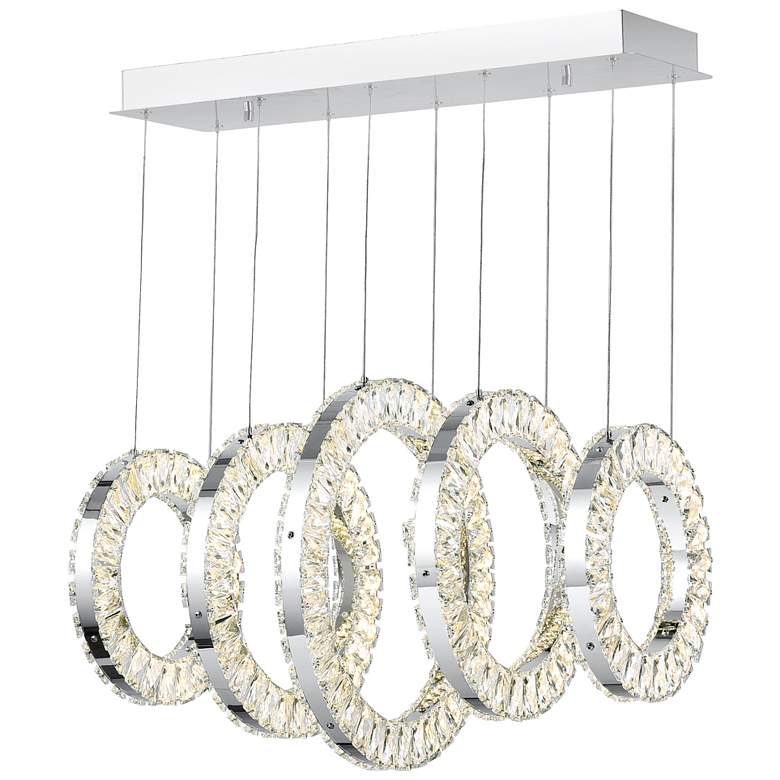 Image 1 Celina LED Chandelier With Chrome Finish
