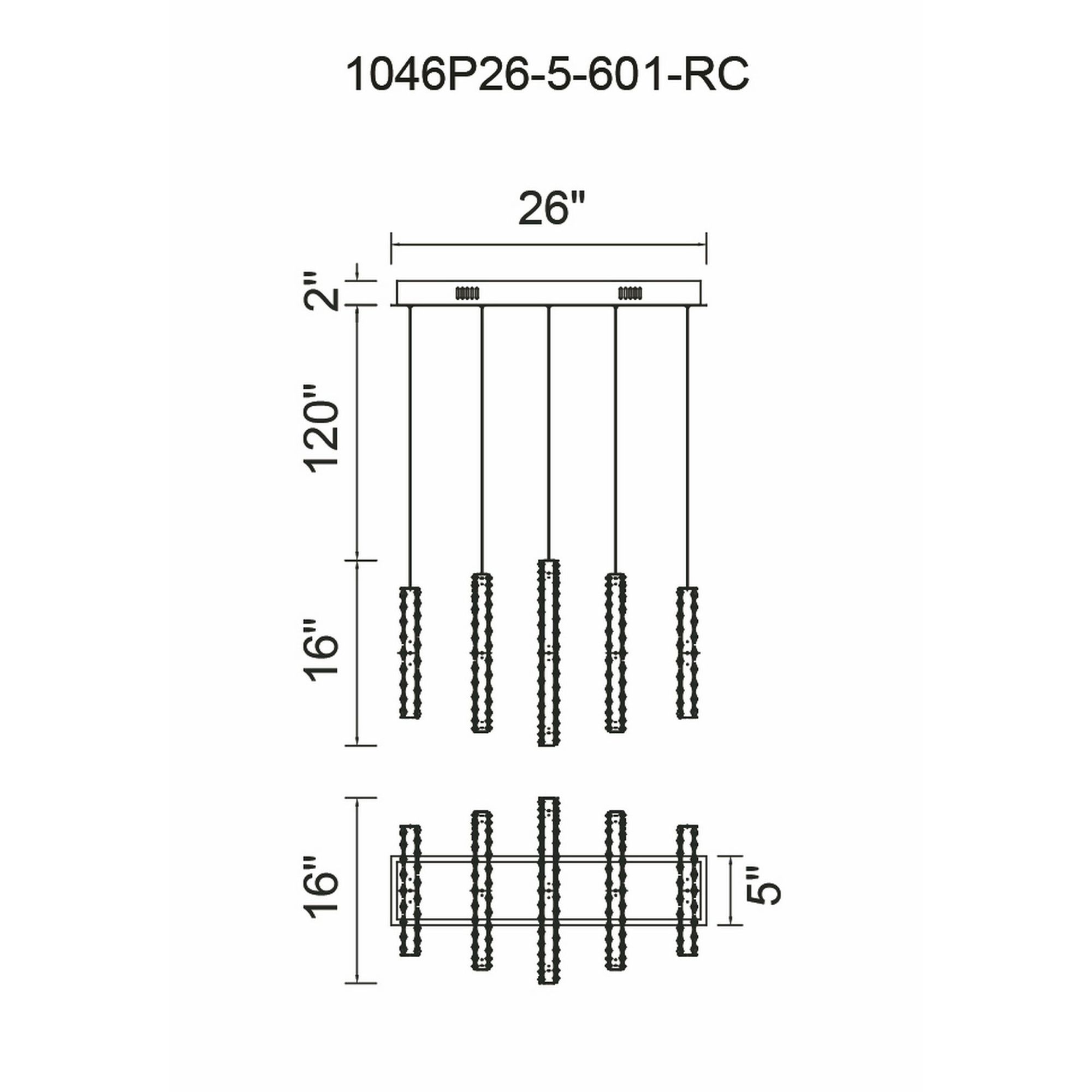 Image 6 Celina LED Chandelier With Chrome Finish more views