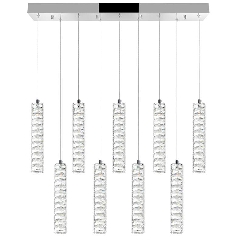 Image 1 Celina LED Chandelier With Chrome Finish