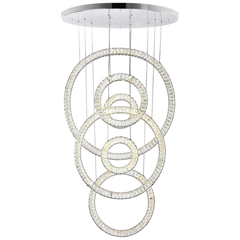 Image 1 Celina LED Chandelier With Chrome Finish
