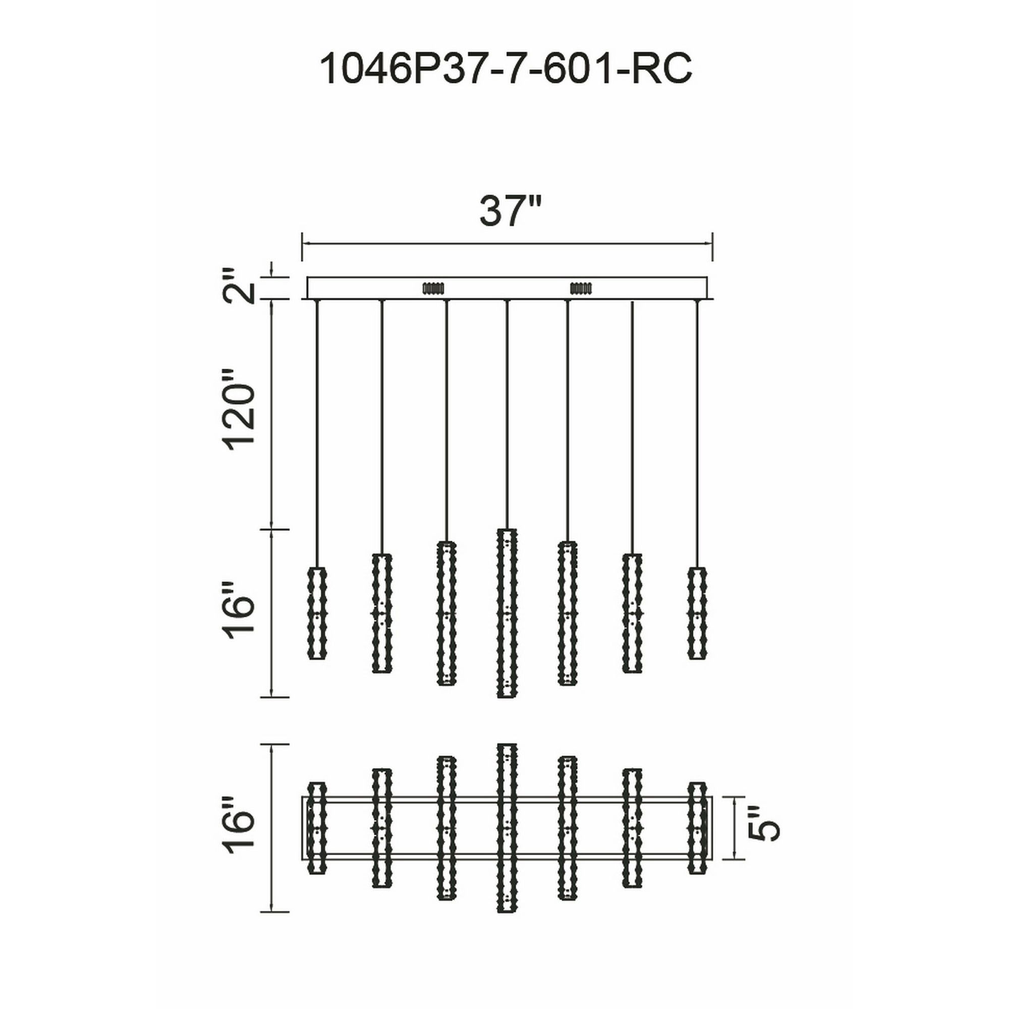 Image 6 Celina LED Chandelier With Chrome Finish more views