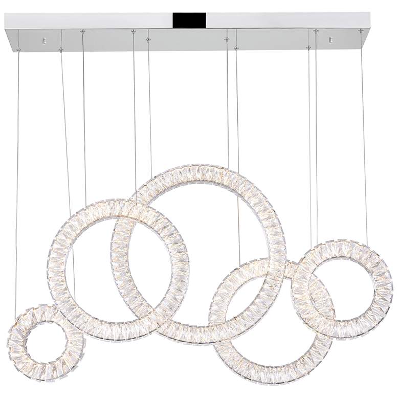 Image 1 Celina LED Chandelier With Chrome Finish