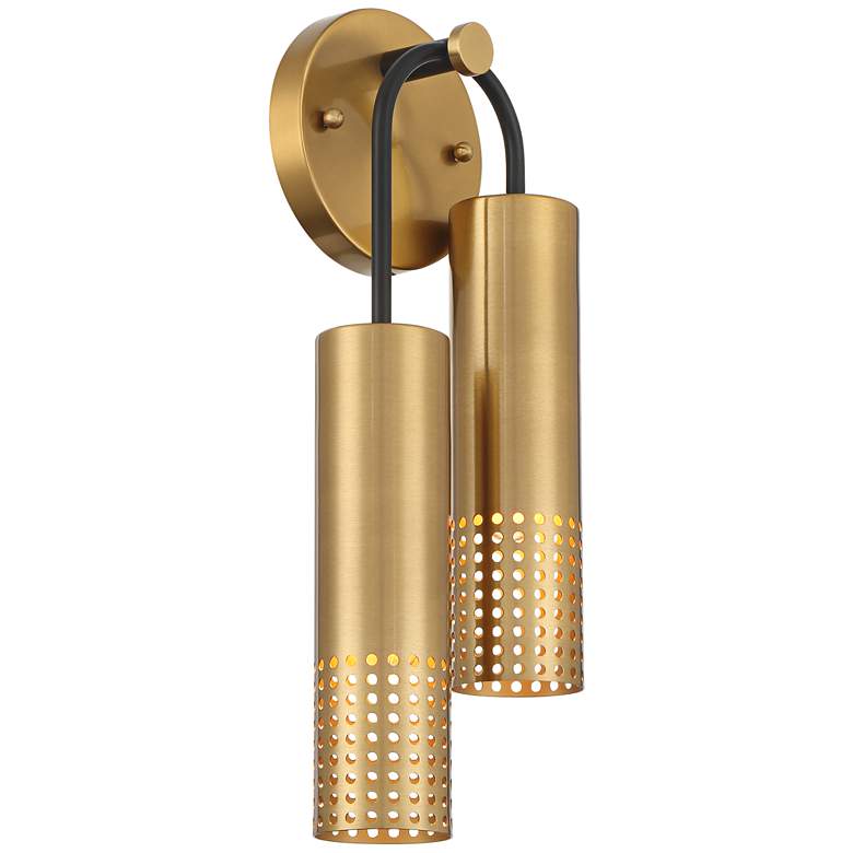 Image 6 Celine 16" High Warm Gold 2-Light Wall Sconce more views