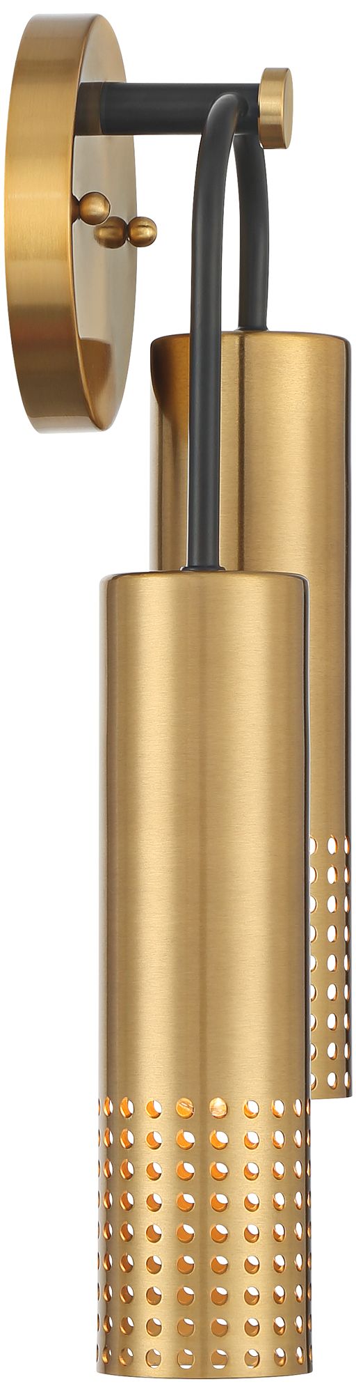 Watch A Video About the Celine Warm Gold 2 Light Wall Sconce