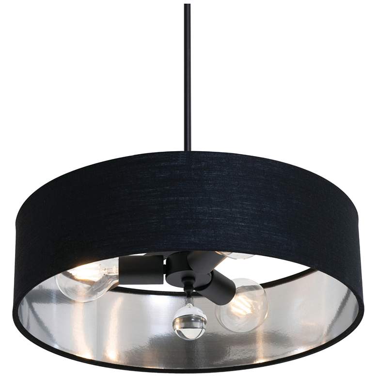 Image 1 Celine 18" Wide Black Pendant