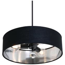 Celine 18" Wide Black Pendant