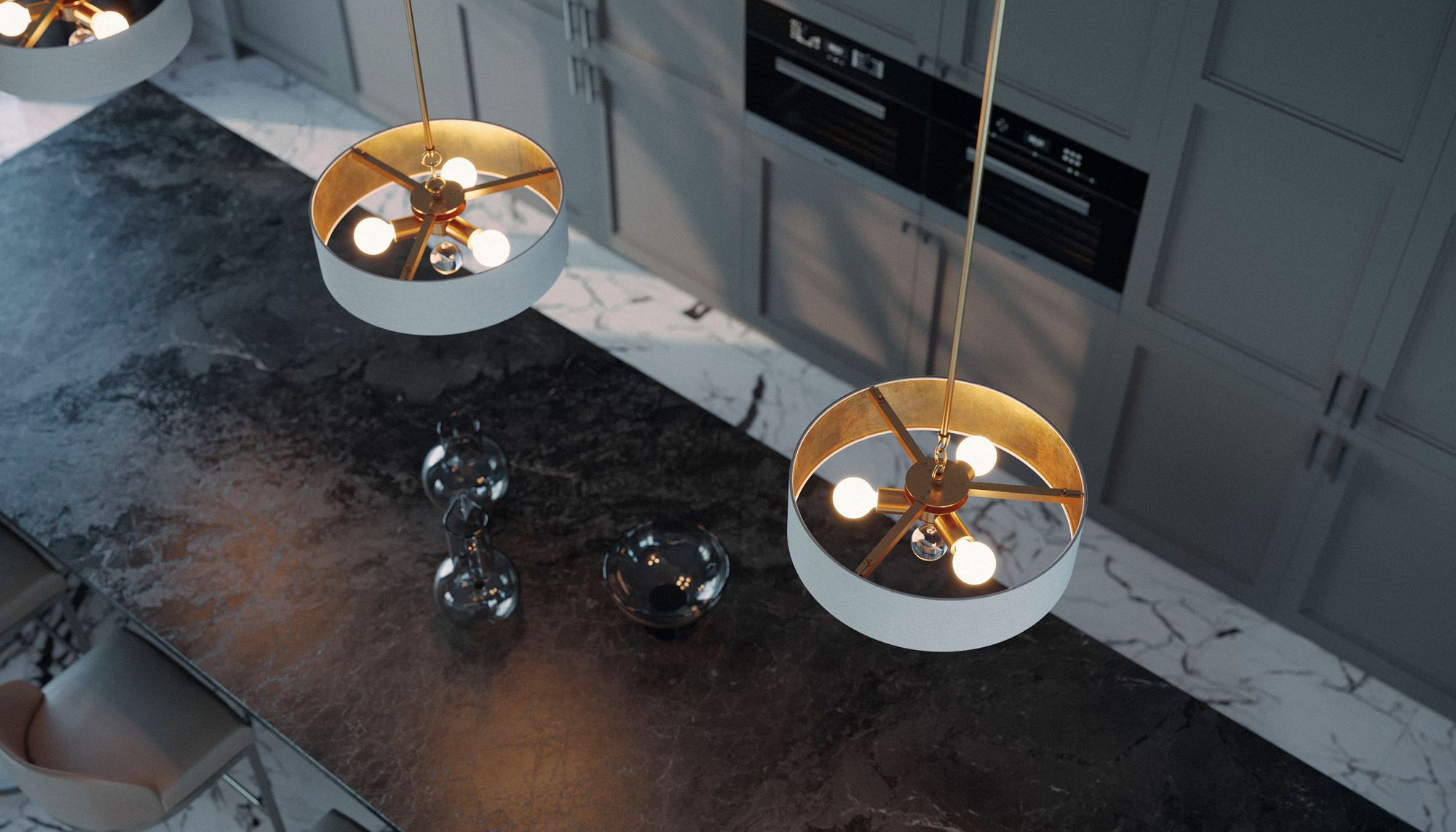 Image 4 Celine 18" Wide Black Pendant more views