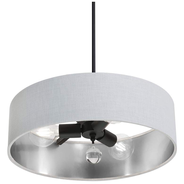 Image 1 Celine 18" Wide Black Pendant
