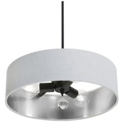 Celine 18" Wide Black Pendant