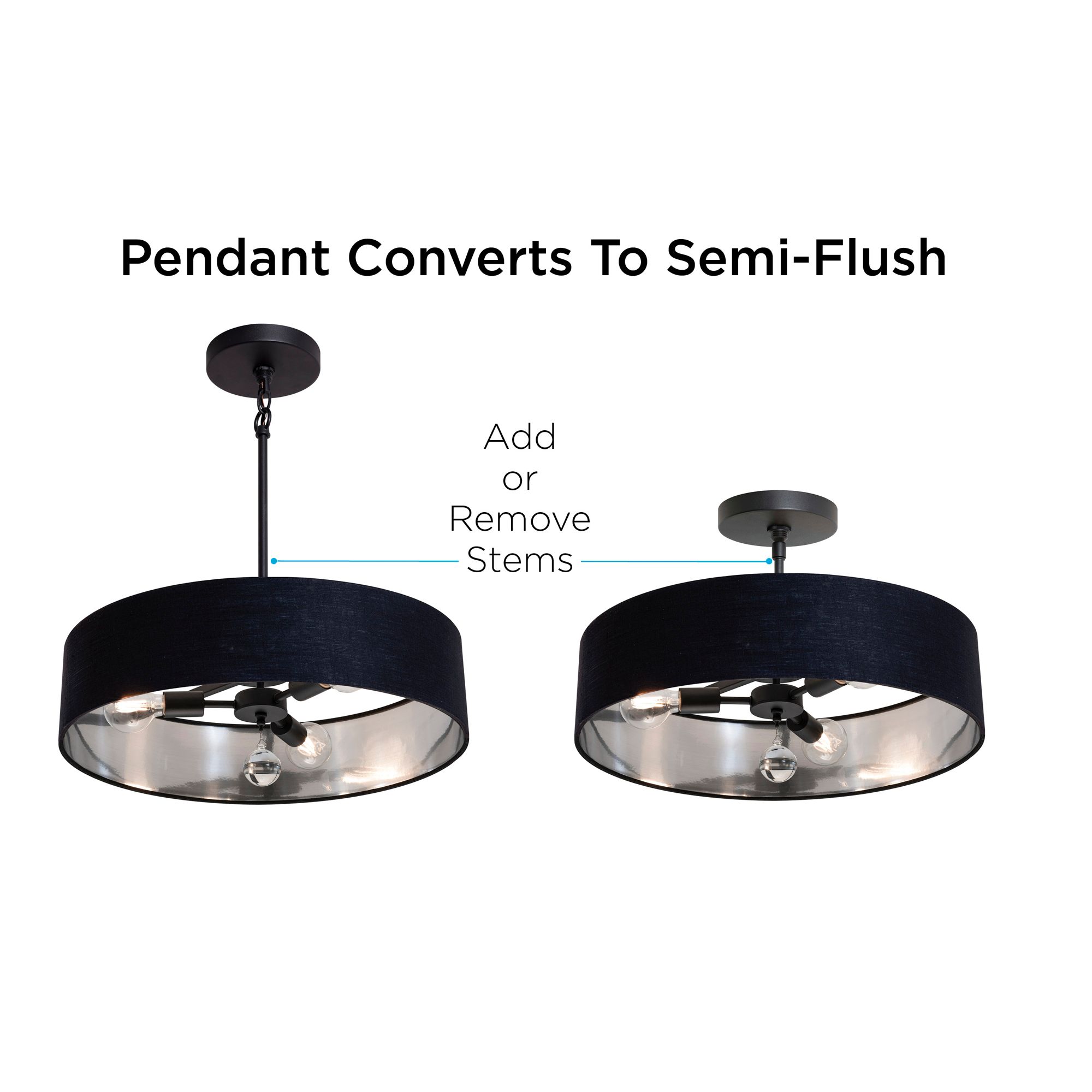 Image 6 Celine 18" Wide Satin Nickel Pendant more views