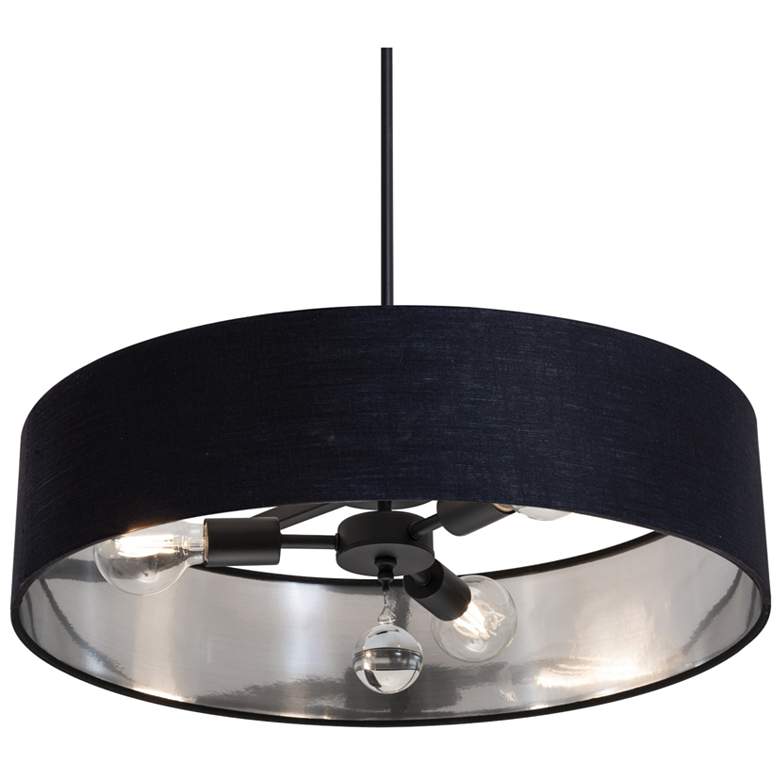 Image 1 Celine 24" Wide Black Pendant