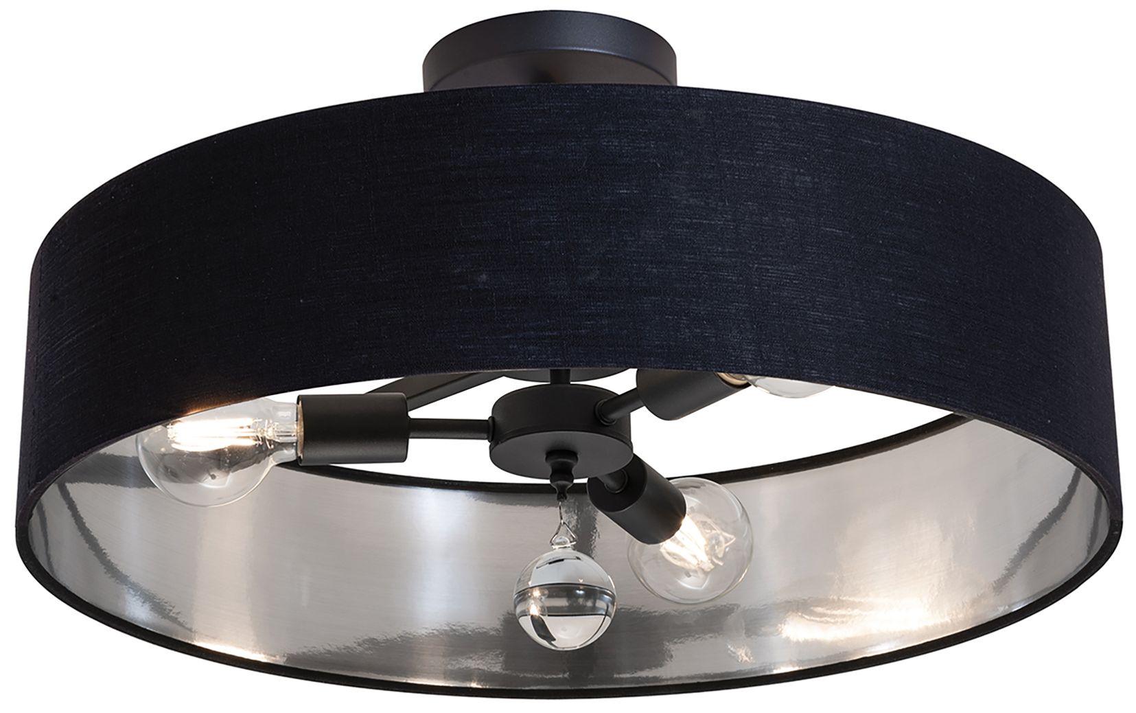 Image 2 Celine 24" Wide Black Pendant more views