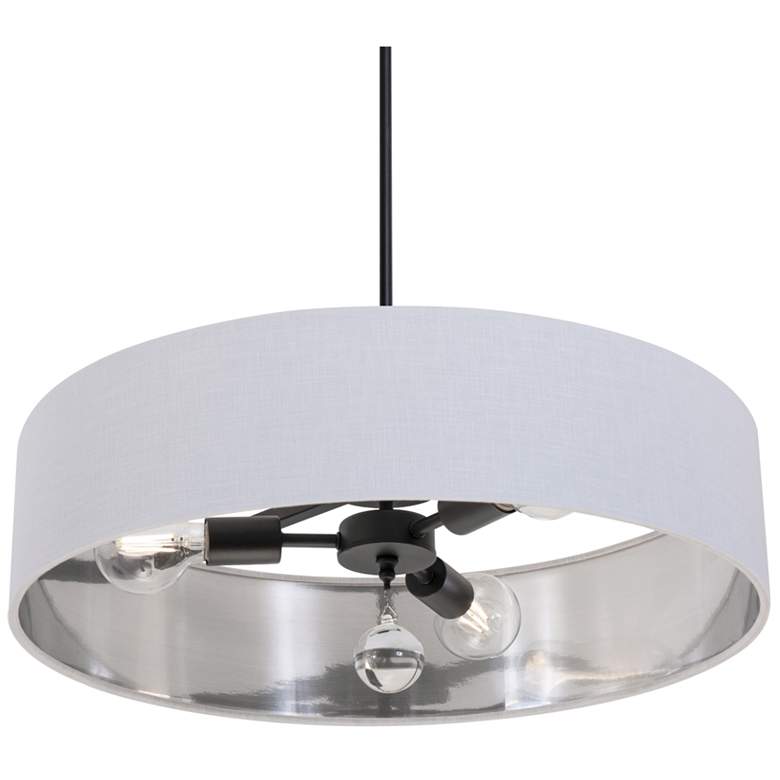 Image 1 Celine 24" Wide Black Pendant