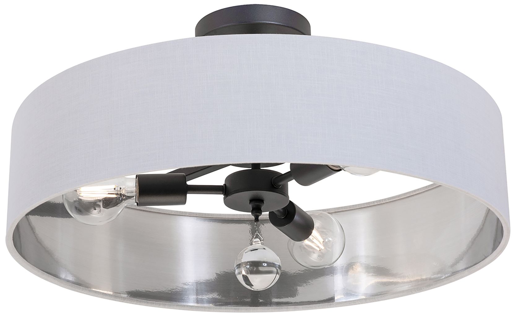 Image 2 Celine 24" Wide Black Pendant more views