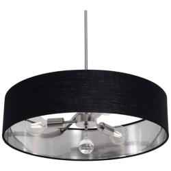 Celine 24" Wide Satin Nickel Pendant