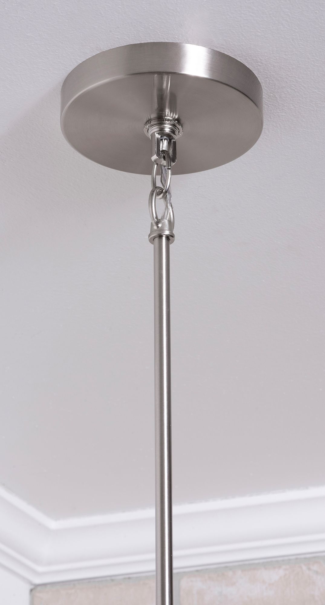 Image 4 Celine 24" Wide Satin Nickel Pendant more views