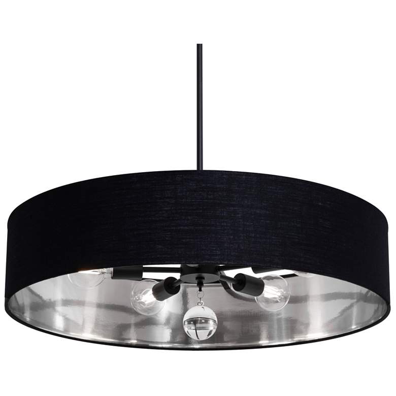 Image 1 Celine 30" Wide Black Pendant