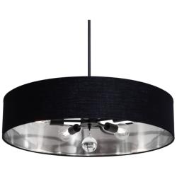Celine 30" Wide Black Pendant