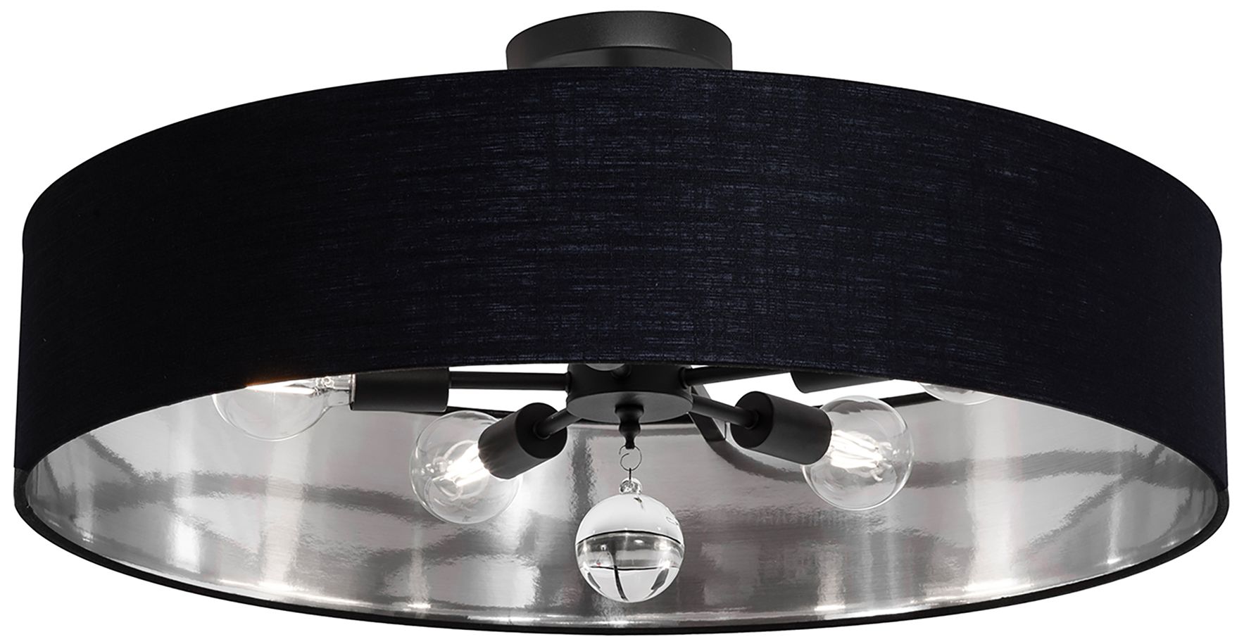 Image 2 Celine 30" Wide Black Pendant more views