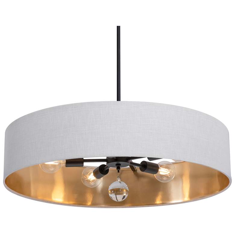 Image 1 Celine 30" Wide Black Pendant