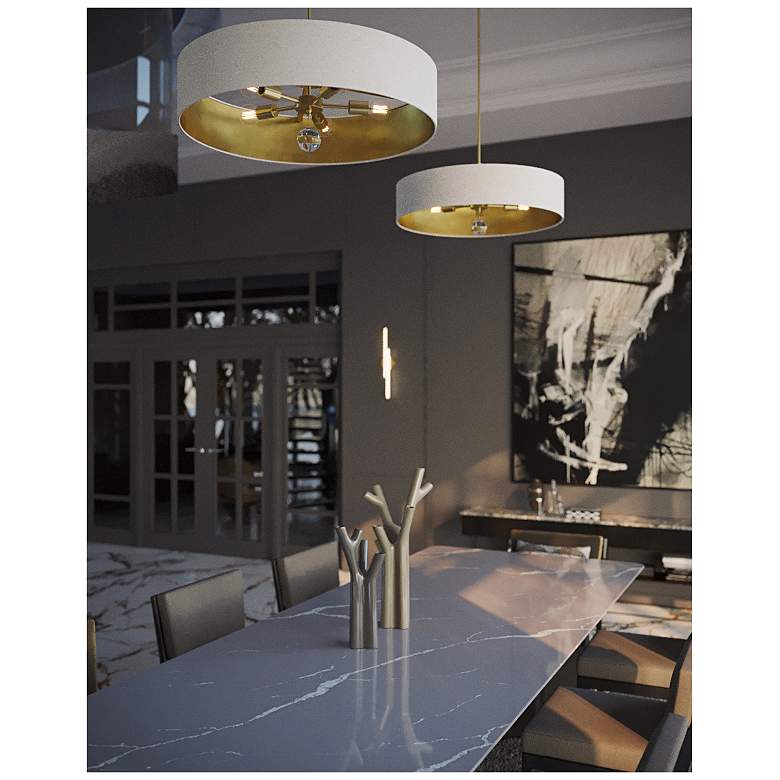 Image 2 Celine 30" Wide Black Pendant more views