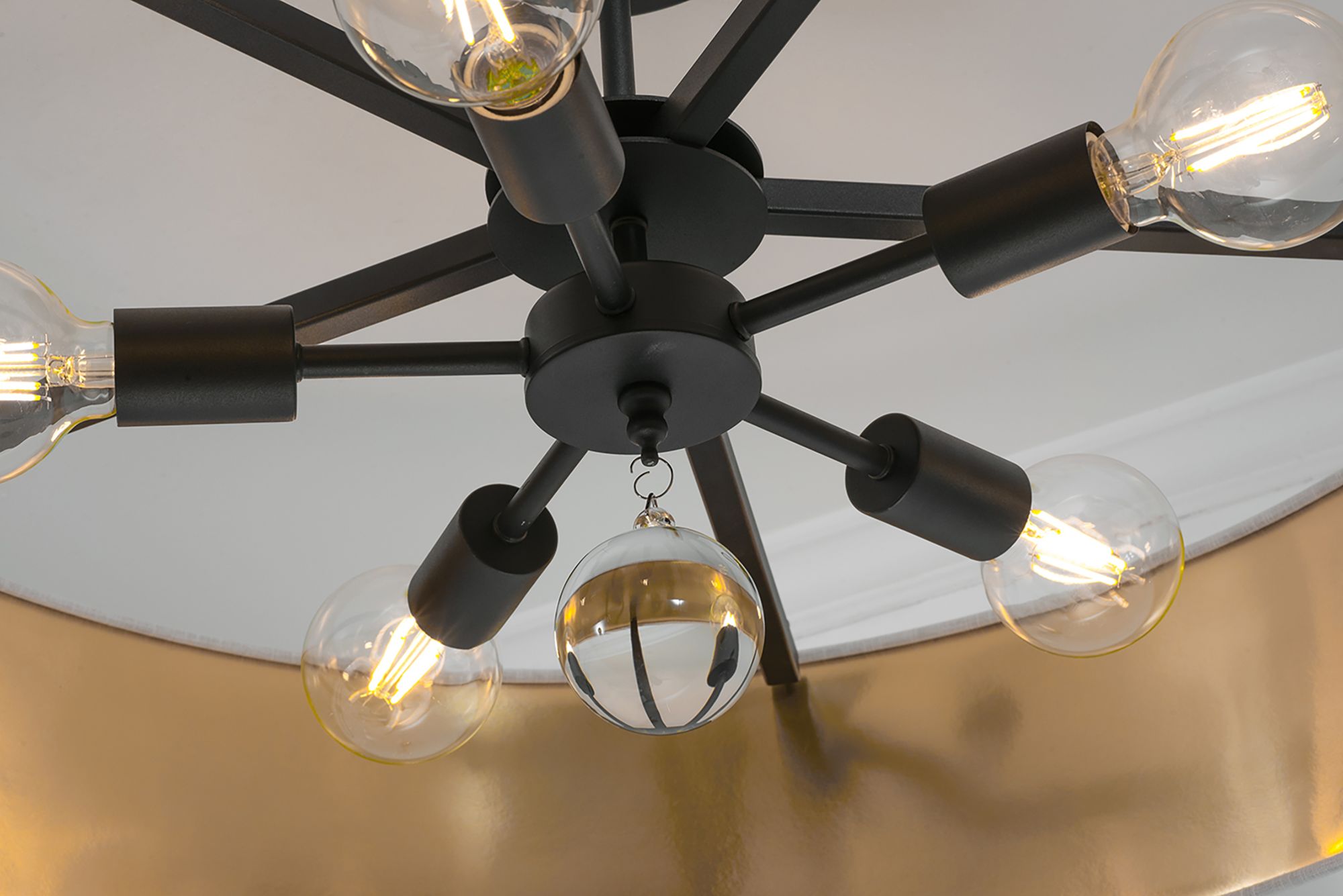 Image 6 Celine 30" Wide Black Pendant more views