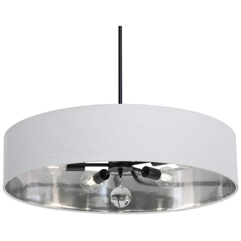 Image 1 Celine 30" Wide Black Pendant