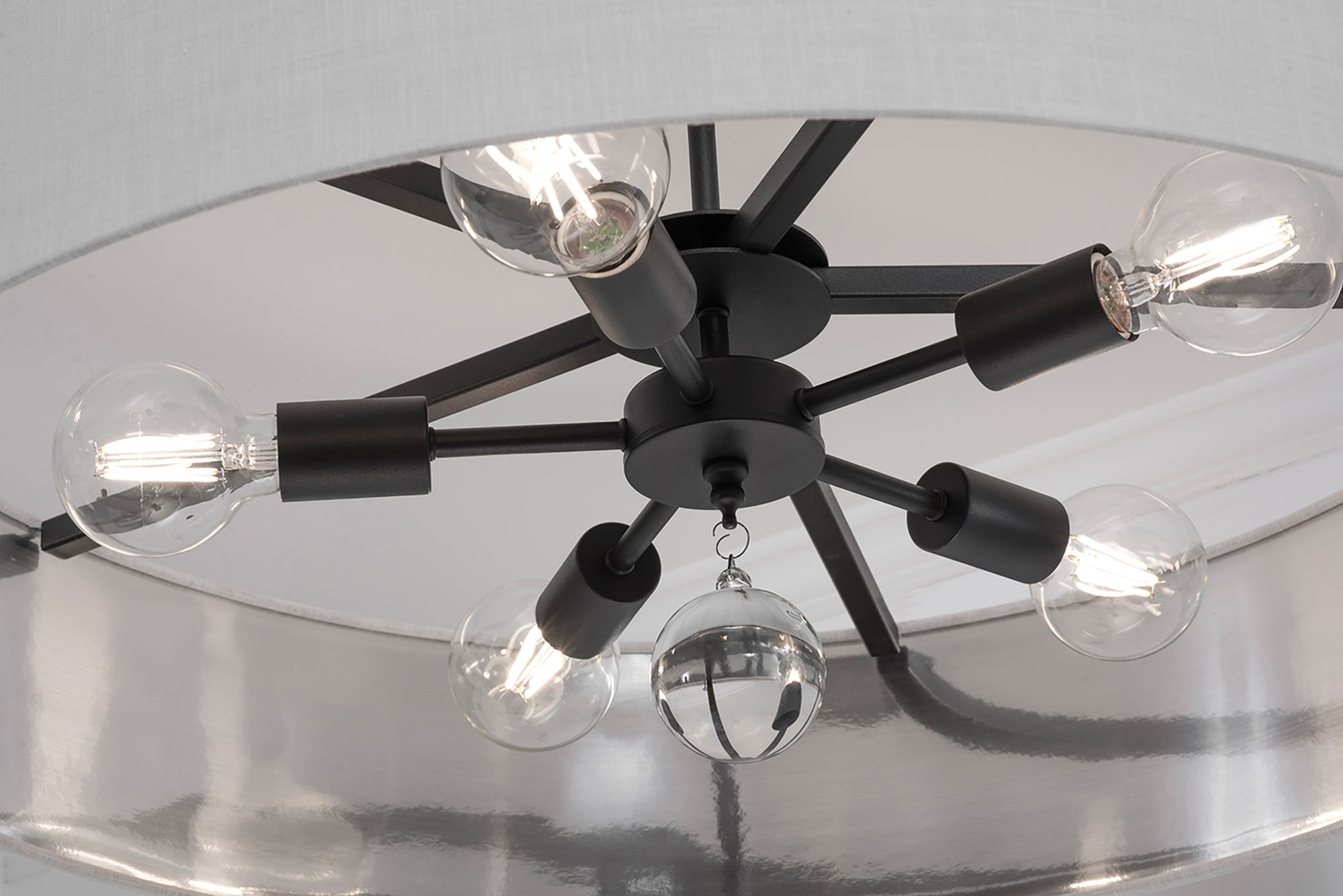 Image 3 Celine 30" Wide Black Pendant more views