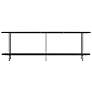 2_Celine 70 3/4" Wide Black Rectangle 2-Shelf Console Table