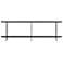 Celine 70 3/4" Wide Black Rectangle 2-Shelf Console Table