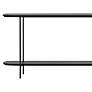 3_Celine 70 3/4" Wide Black Rectangle 2-Shelf Console Table more views
