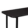 4_Celine 70 3/4" Wide Black Rectangle 2-Shelf Console Table more views