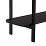 6_Celine 70 3/4" Wide Black Rectangle 2-Shelf Console Table more views