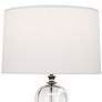 Celine Deep Bronze and Crystal Table Lamp w/ Pearl Shade