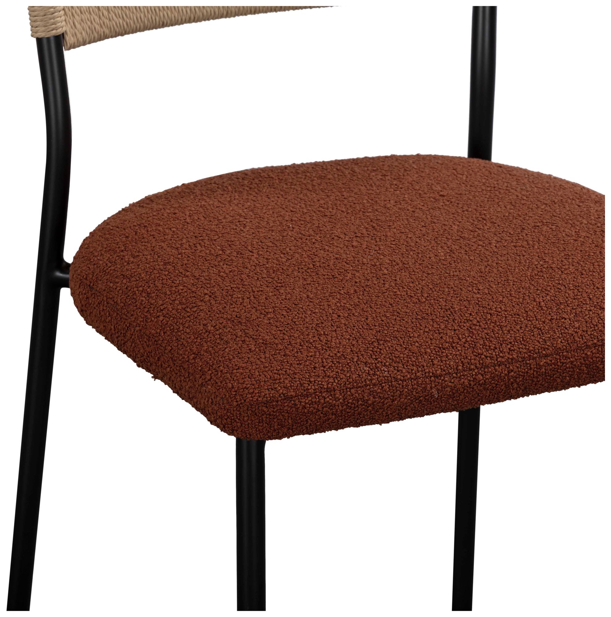 Image 6 Celine Maroon Performance Boucle Dining Chair - Set of 2 more views