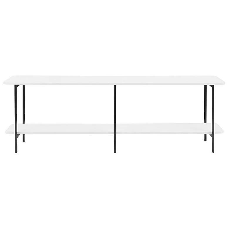 Image 1 Celine Modern Side Table Console in White